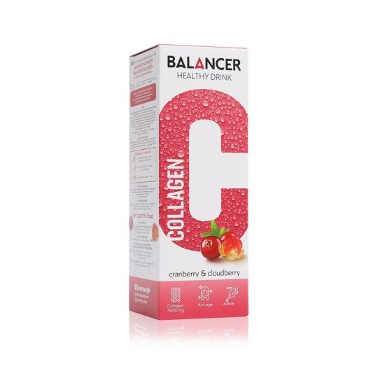 Напиток Balancer Collagen со вкусом «Клюква — морошка», 10 стиков